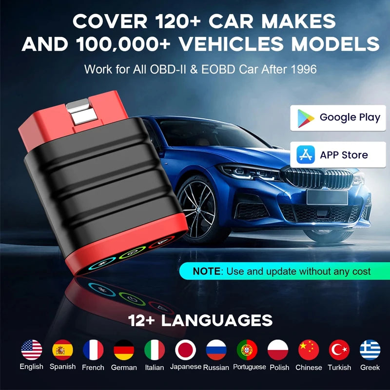 10-100Pcs THINKDIAG Mini/THINKCAR BD6 OBD2 Scanner All Cars Full System Diagnosis Lifetime Free obd 2 Diagnostic Tool