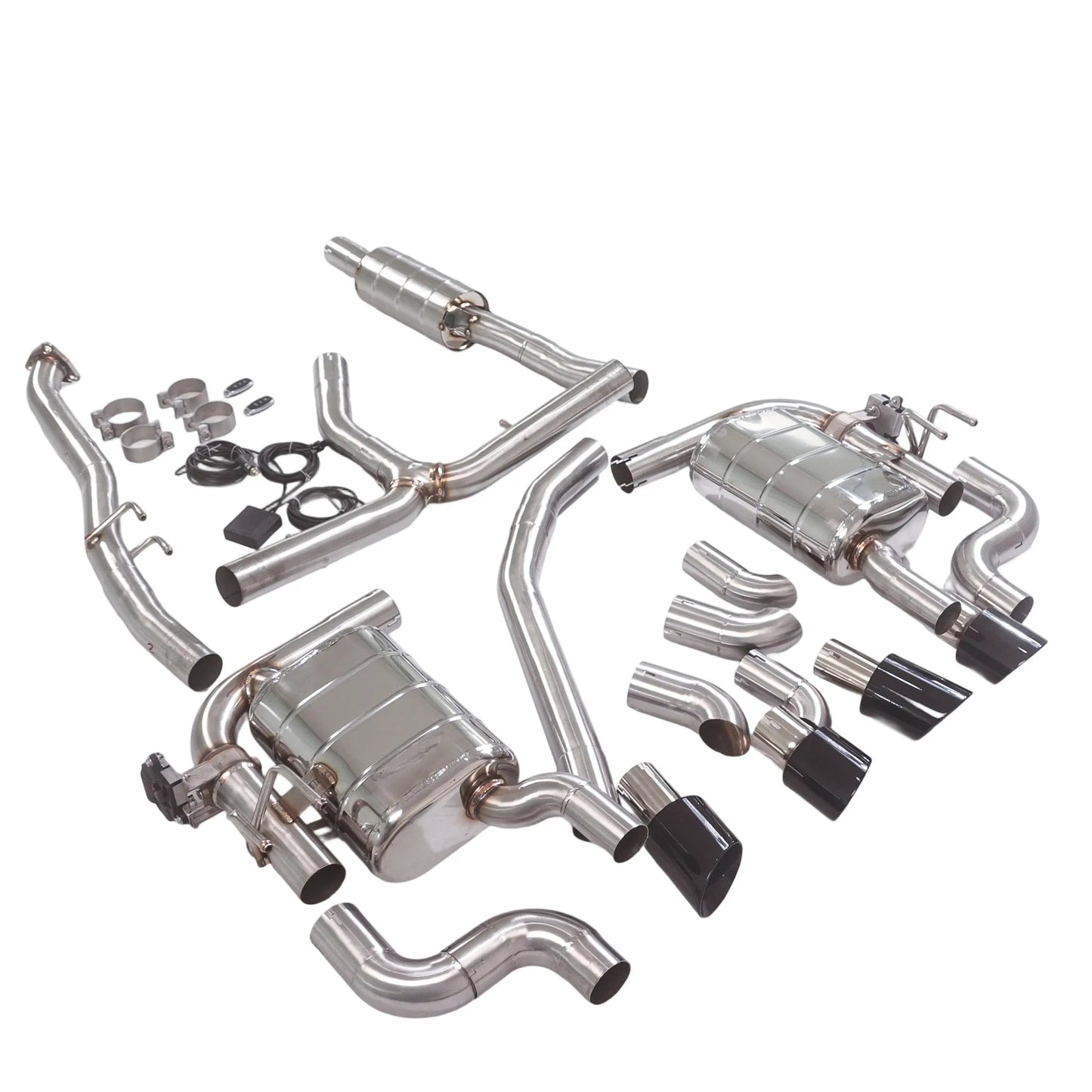 GFC Catback Exhaust Muffler for 2018 10th Gen Honda Civic FC1 1.5T, Car Electric Valve Exhaust System Made of Stainless Steel