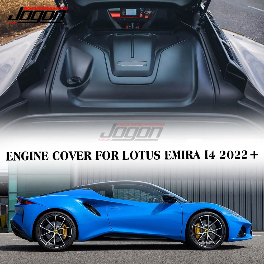 Dry Carbon Fiber Car Racing Engine Bay Engine Bonnet Decor Performance Cover Trim For Lotus Emira I4 AT 2023-2024 Accessories