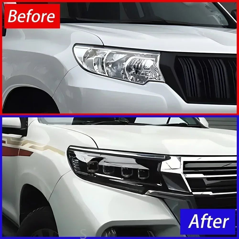 Car Front lamps For Toyota Prado 2018-2023 LED Auto Headlight Assembly Upgrade Bugatti Design Four Projector Lens Accessories