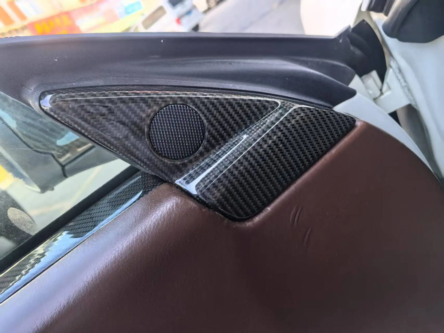 Maserati GranTurismo GranCabrio MC Stradale GTS Tuning Modified Carbon Fiber Door top trim