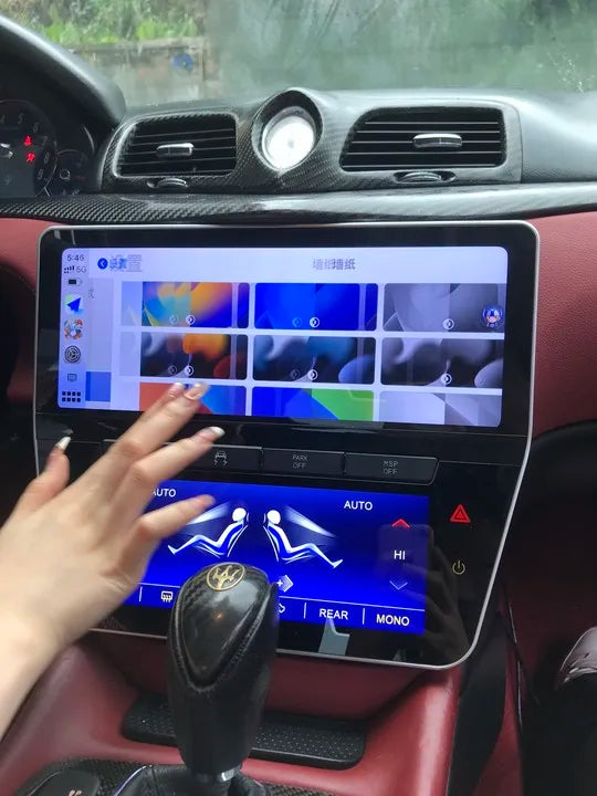 2023 Gen Dual Screen 8+256G Android12 Car GPS Navigation For Maserati GT/GC Gran Turismo Multimedia Player Headunit Auto Carplay