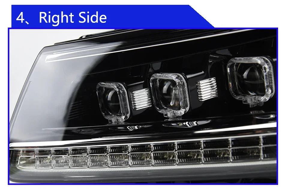 Car Front Lamps for VW Tiguan L 2017-2021 LED Auto Headlights Assembly Upgrade Bugatti Style 4 Projector Lens Accessories