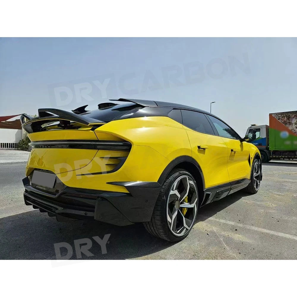 for Lotus Eletre Dry Carbon Fiber Front Bumper Lip Rear Spoiler Trunk Wing Rear Diffuser Side Skirts Body Kits Accessories FRP