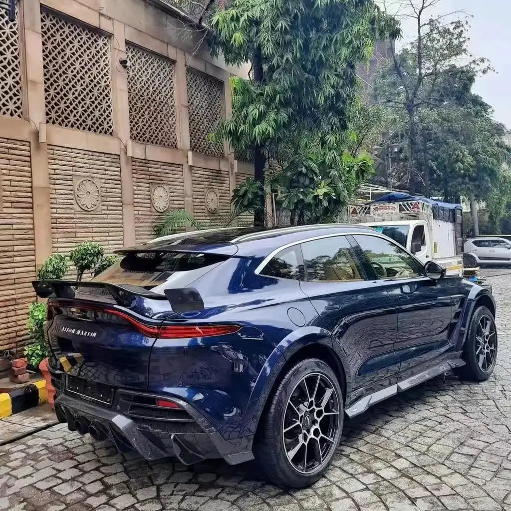 Dry Carbon Fiber Material For Aston Martin DBX Upgrade Mansori Style Body Kit Front Lip Tuyere Wheel Eyebrow Side Skirts
