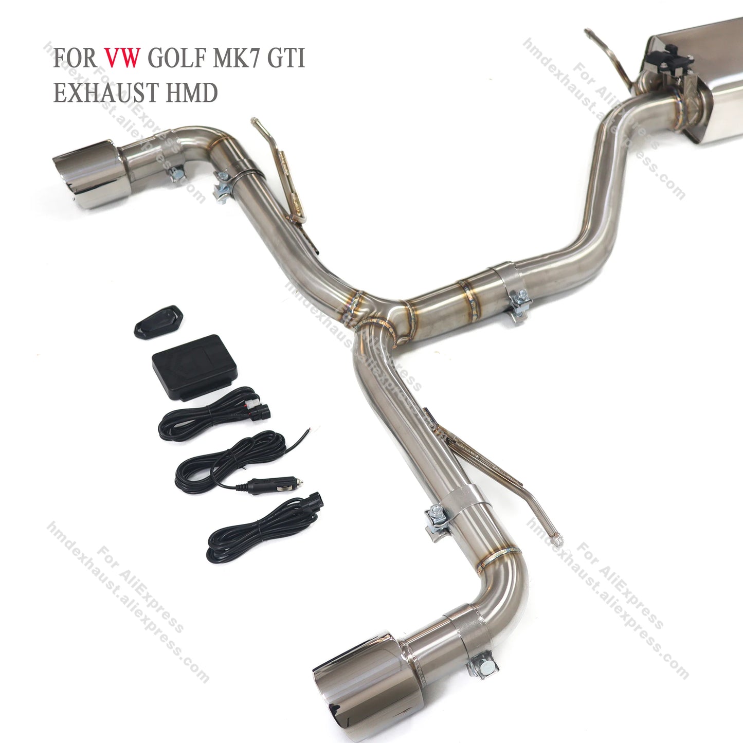 HMD Exhaust System Stainless Steel Performance Catback for Volkswagen Golf GTI MK7 2.0T Muffler With Single Valve