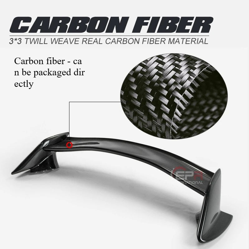 Suitable For Toyota Prius ZVW50 Series Carbon Fiber Modification GT Rear Spoiler Fixed Wind Wing Installation