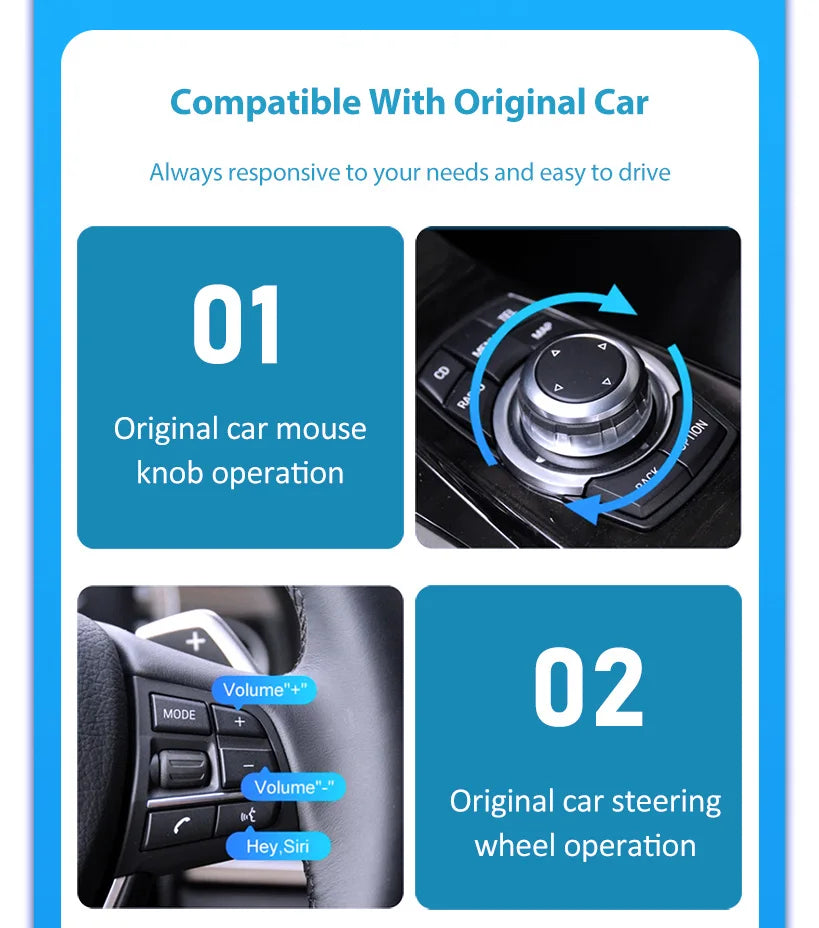 Wireless CarPlay6.5" 8.8 '10.25" For Ferrari F12 F458 812 F488 F8 Potorfino Android mirror link AirPlay CarPlay function