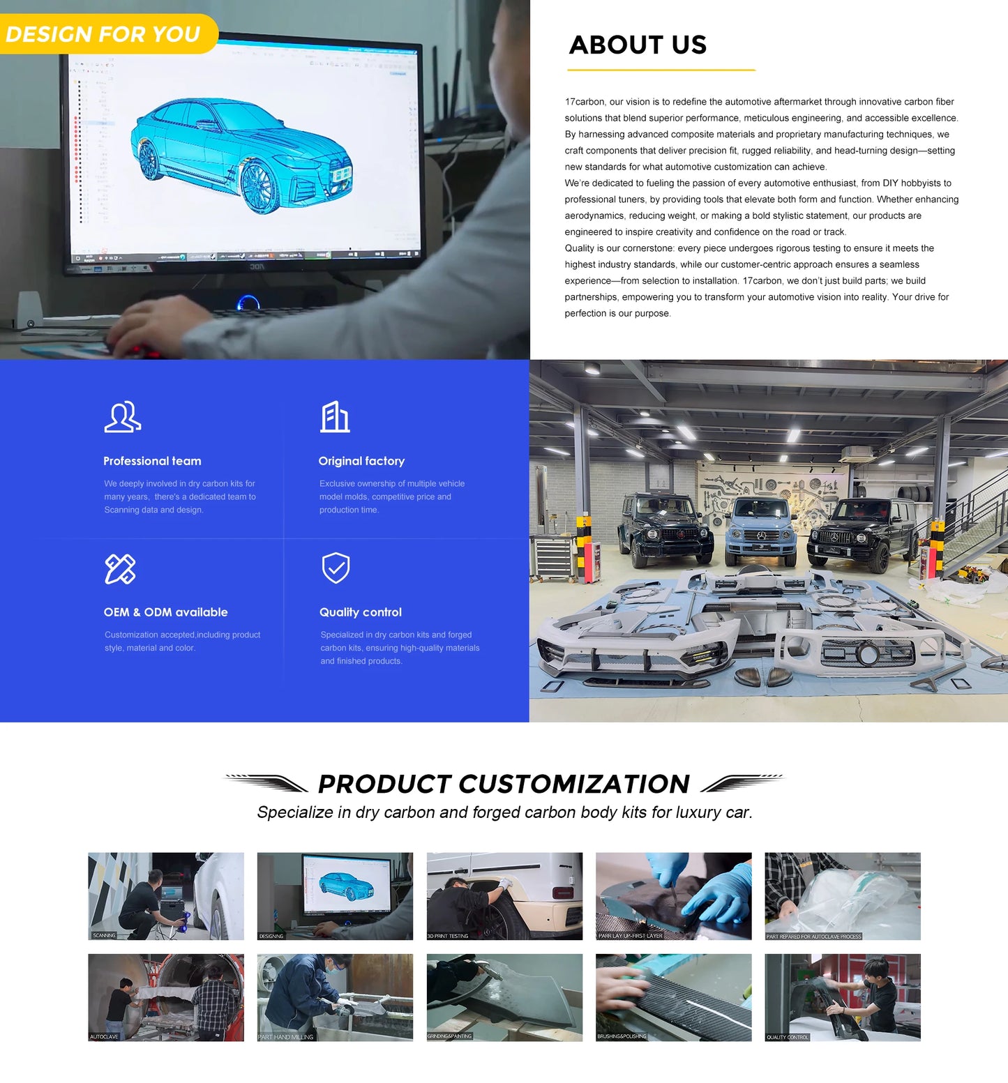 New Msy Style Carbon Fiber Body Kit Front Bumper Front Lip and Grille for Aston Martin DB11