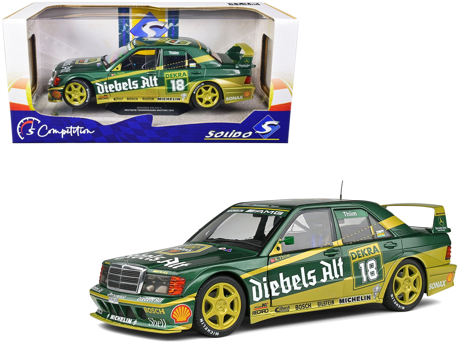 Mercedes-Benz 190 EVO II #18 Kurt Thiim "DTM (Deutsche - Premium Mercedes Models from Solido - Just $91.79! Shop now at Rapidvehicles