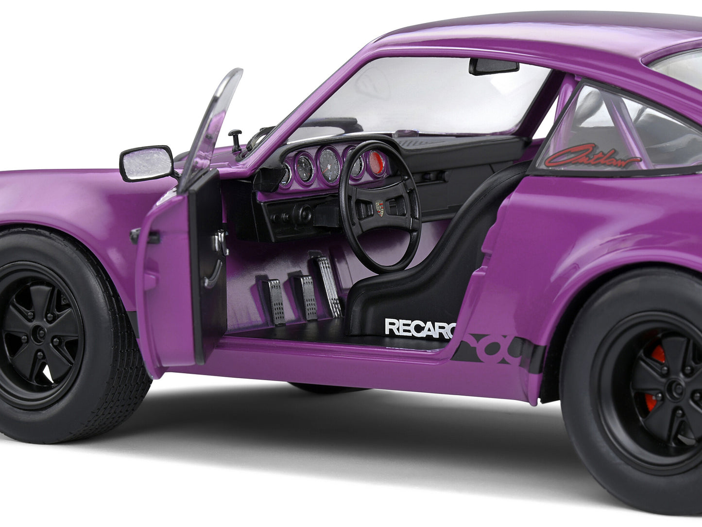 1973 Porsche 911 RSR Purple with Black Stripes 1/18 Diecast Model - Premium Porsche Models from Solido - Just $84.99! Shop now at Rapidvehicles