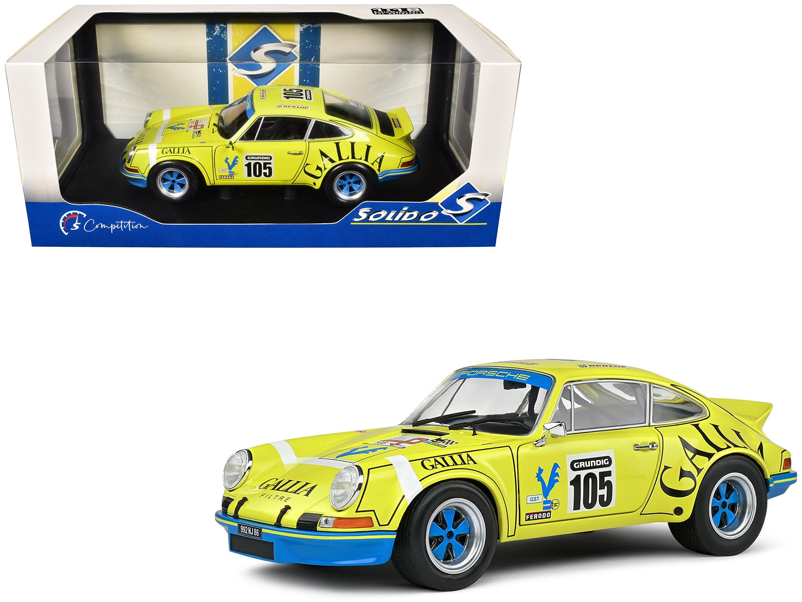 Porsche 911 RSR #105 Jean-Louis Lafosse - J. P.Angoulet "Tour de - Premium Porsche Models from Solido - Just $118.99! Shop now at Rapidvehicles