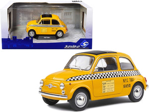 1965 Fiat 500 L "NYC Taxi" New York City Yellow 1/18 Diecast Model Car by Solido - Premium Taxi Models from Solido - Just $85.99! Shop now at Rapidvehicles