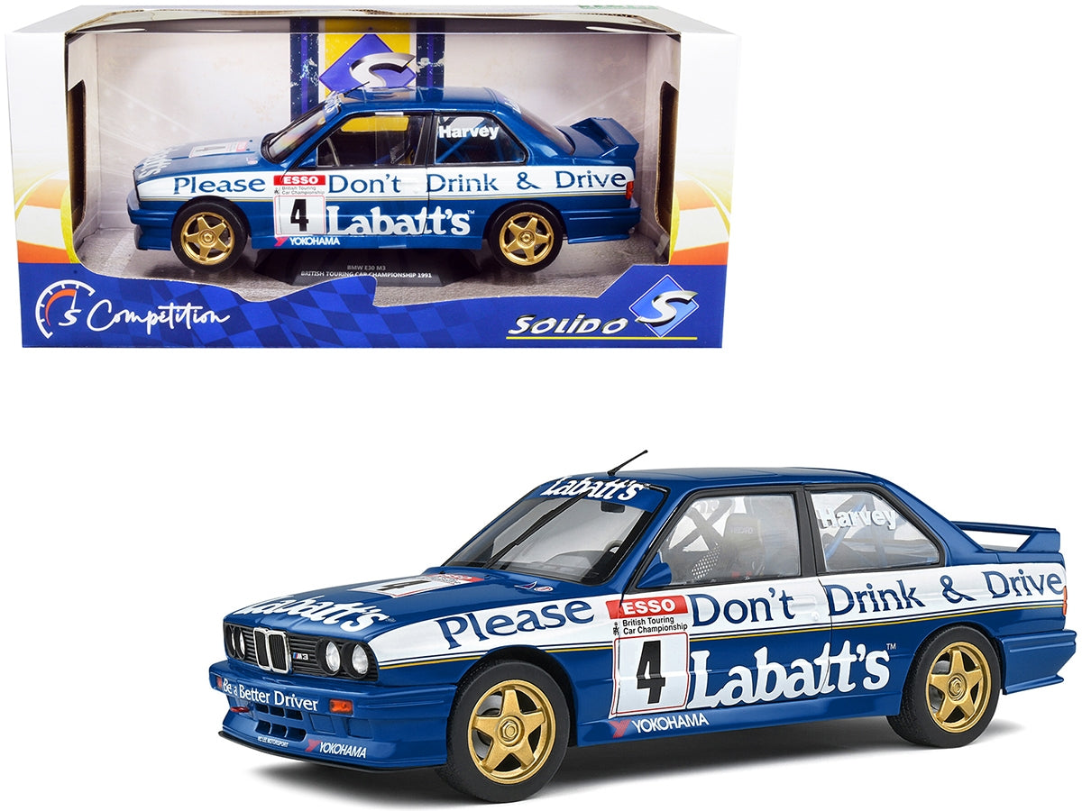 BMW E30 M3 #4 Tim Harvey "Labbatt's" BTCC British Touring Car Championship (1991) "Competition" Series 1/18 Diecast Model Car by Solido - Premium BMW Models from Solido - Just $99.99! Shop now at Rapidvehicles