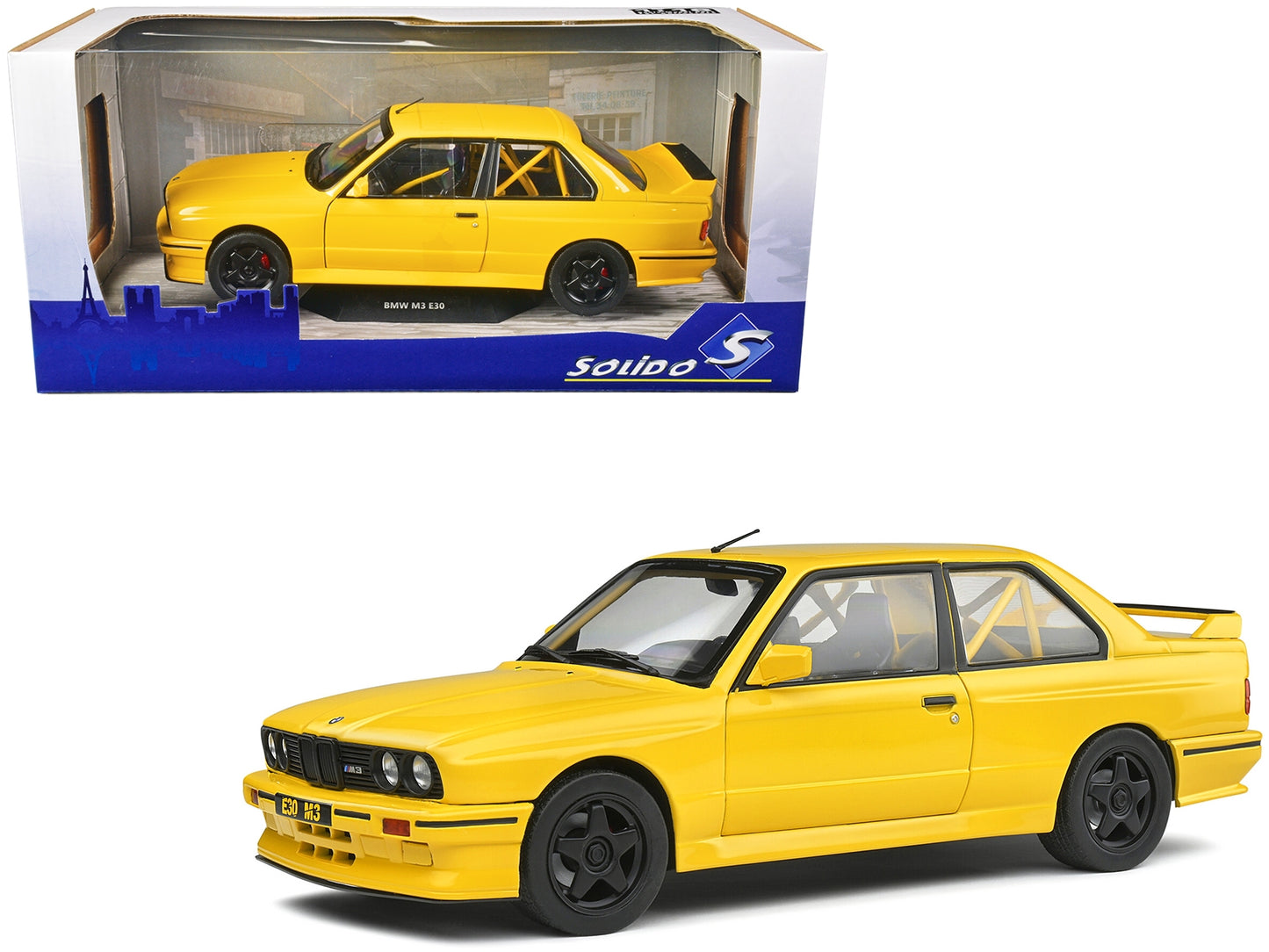 1990 BMW M3 E30 Dakar Yellow "Street Fighter" 1/18 Diecast Model - Premium BMW Models from Solido - Just $97.32! Shop now at Rapidvehicles