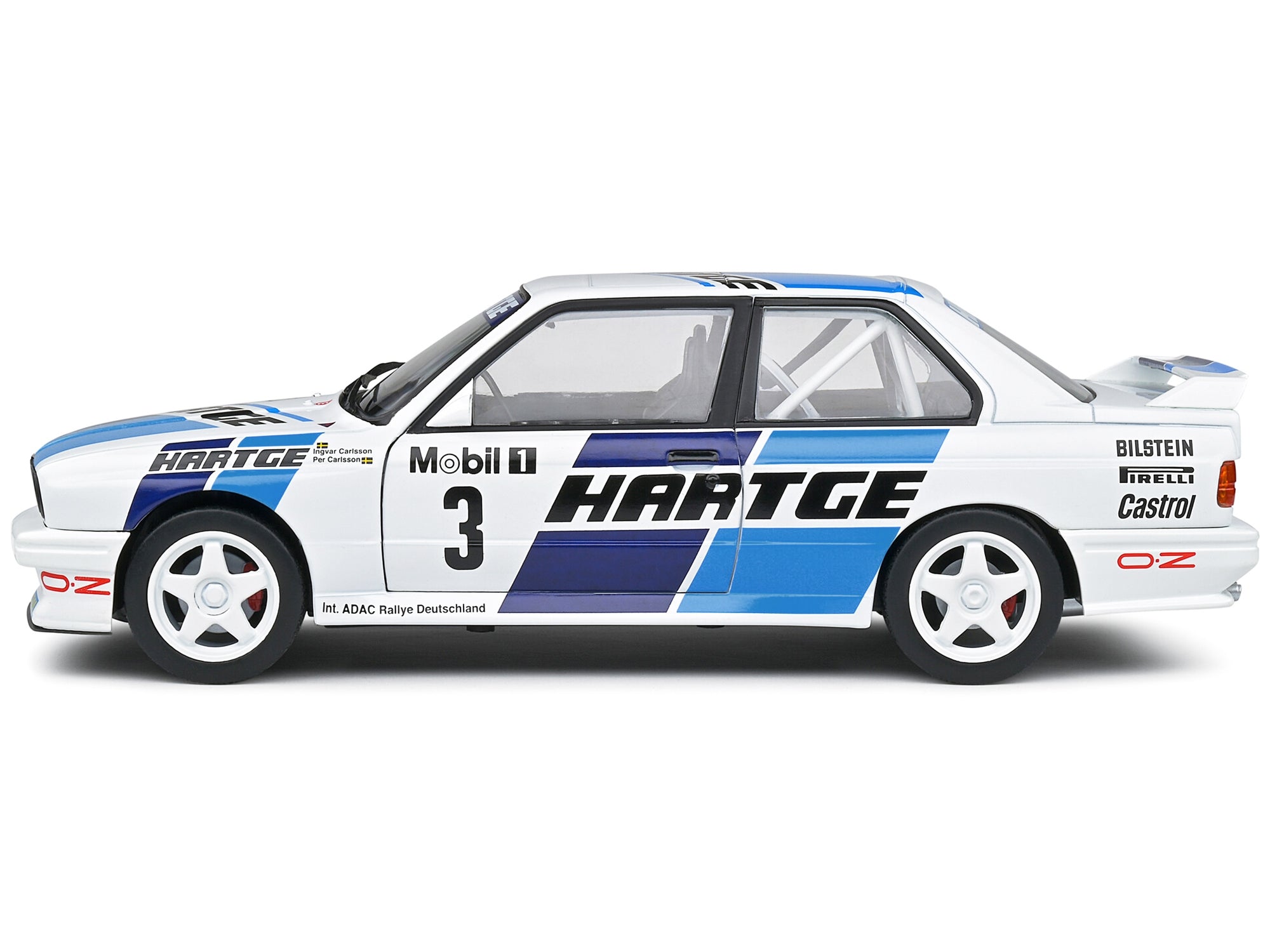 BMW E30 M3 Gr. A #3 Ingvar Carlsson - Per Carlsson "Adac Rallye Deutchland" (1990) "Competition" Series 1/18 Diecast Model Car by Solido - Premium Rally Models from Solido - Just $84.99! Shop now at Rapidvehicles