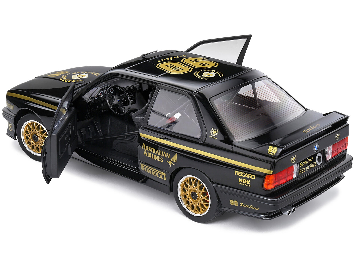 1990 BMW E30 M3 Black "Solido 90th Anniversary" Livery Limited - Premium BMW Models from Solido - Just $106.19! Shop now at Rapidvehicles