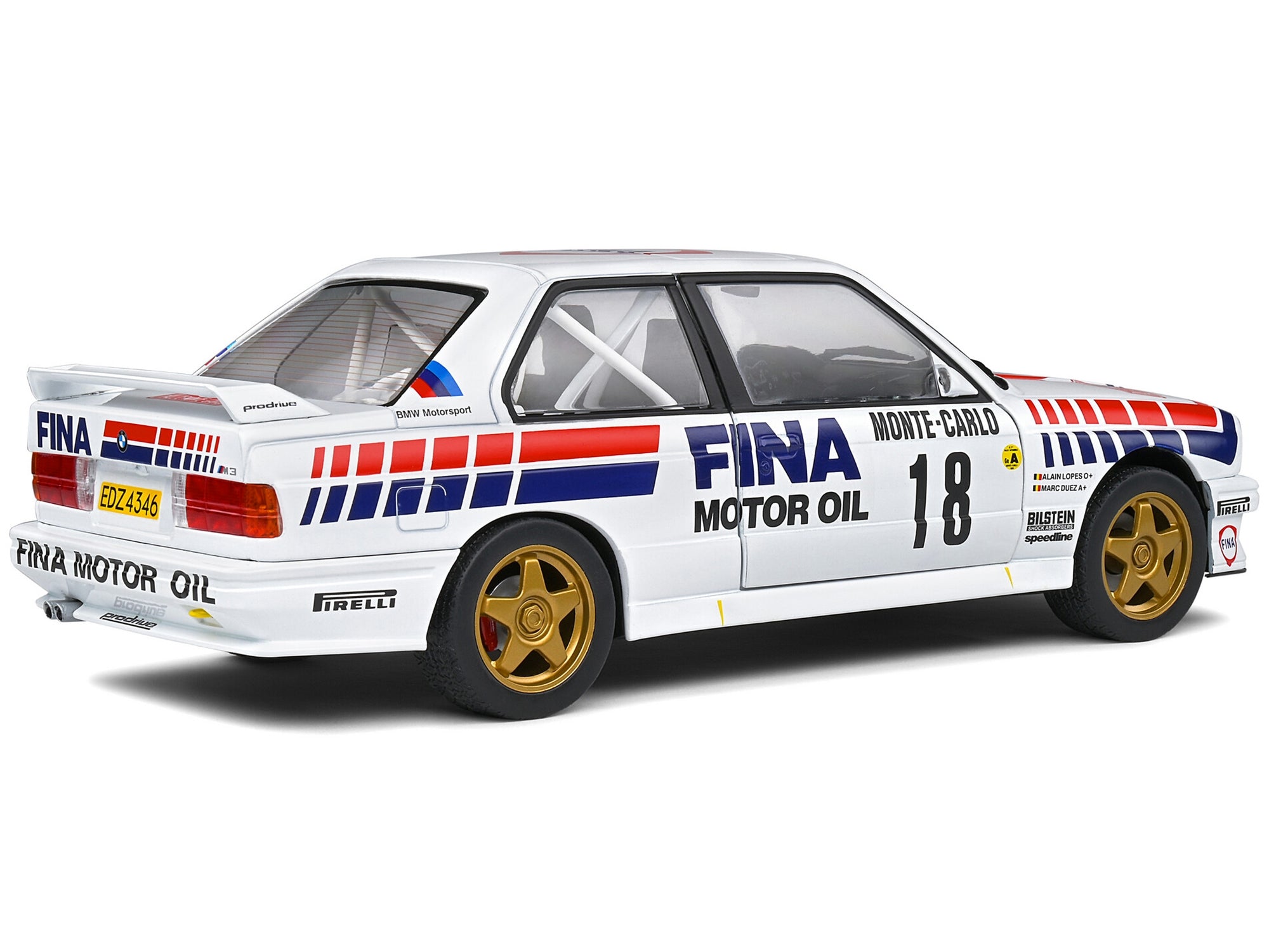 BMW E30 M3 Gr.A #18 Marc Duez - Alain Lopes "Rally Monte-Carlo" (1989) "Competition" Series 1/18 Diecast Model Car by Solido - Premium Rally Models from Solido - Just $99.99! Shop now at Rapidvehicles