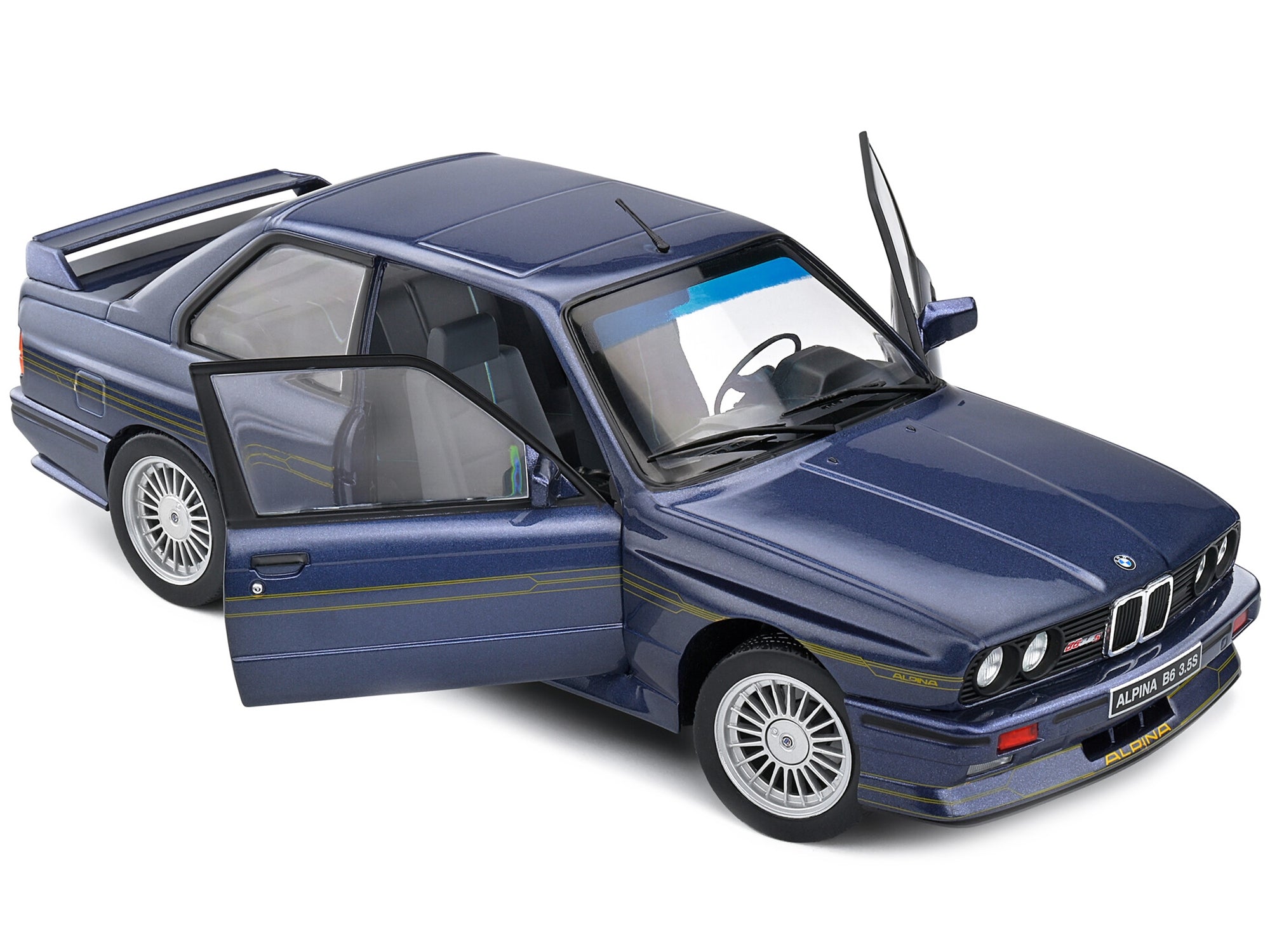 1990 BMW E30 M3 Alpina B6 3.5S Mauritus Blue Metallic 1/18 Diecast Model Car by Solido - Premium BMW Models from Solido - Just $87.99! Shop now at Rapidvehicles