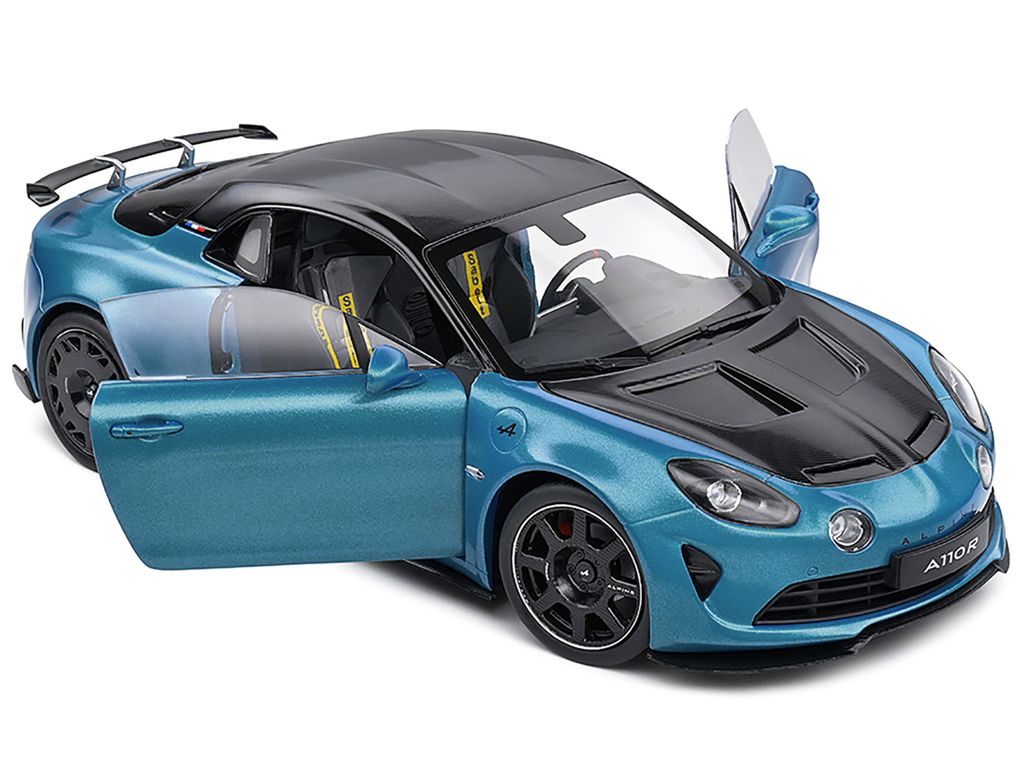 2023 Alpine A100 Radicale Blue Metallic with Carbon Hood and Top