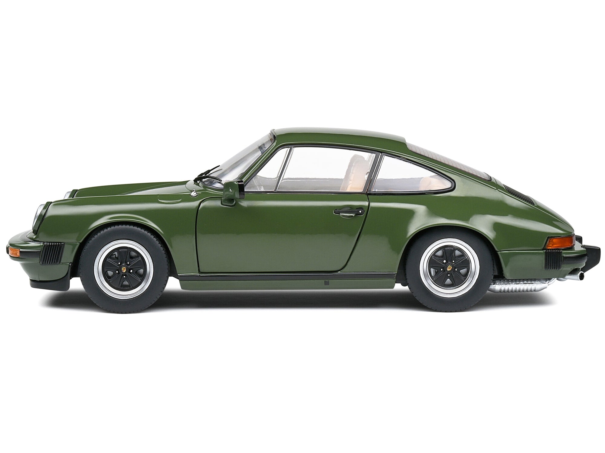 1974 Porsche 911 SC Olive Green with Black Stripes 1/18 Diecast Model Car by Solido - Premium Porsche Models from Solido - Just $87.99! Shop now at Rapidvehicles