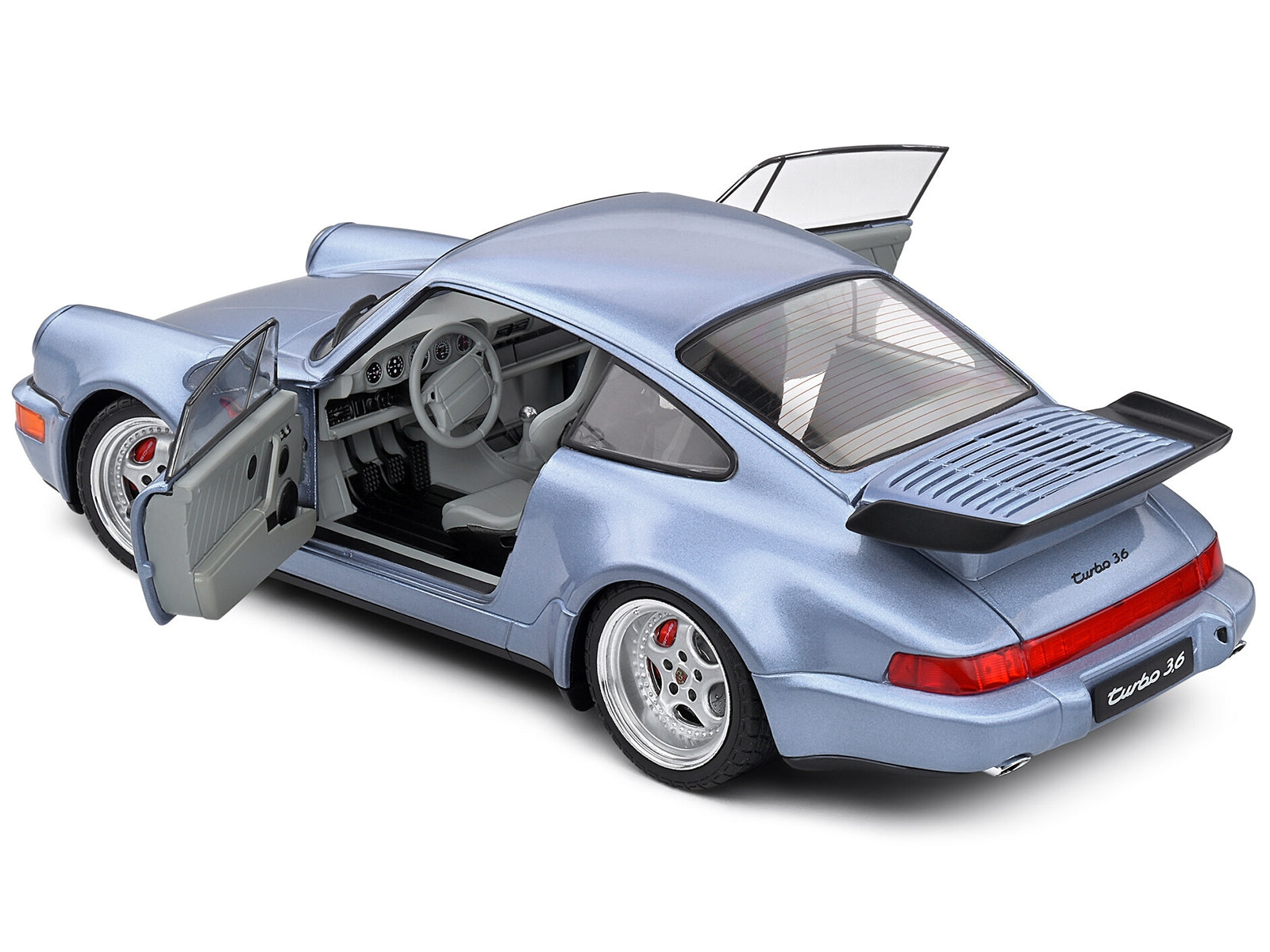 1990 Porsche 911 (964) Turbo Horizon Blue Metallic 1/18 Diecast Model Car by Solido - Premium Porsche Models from Solido - Just $87.99! Shop now at Rapidvehicles