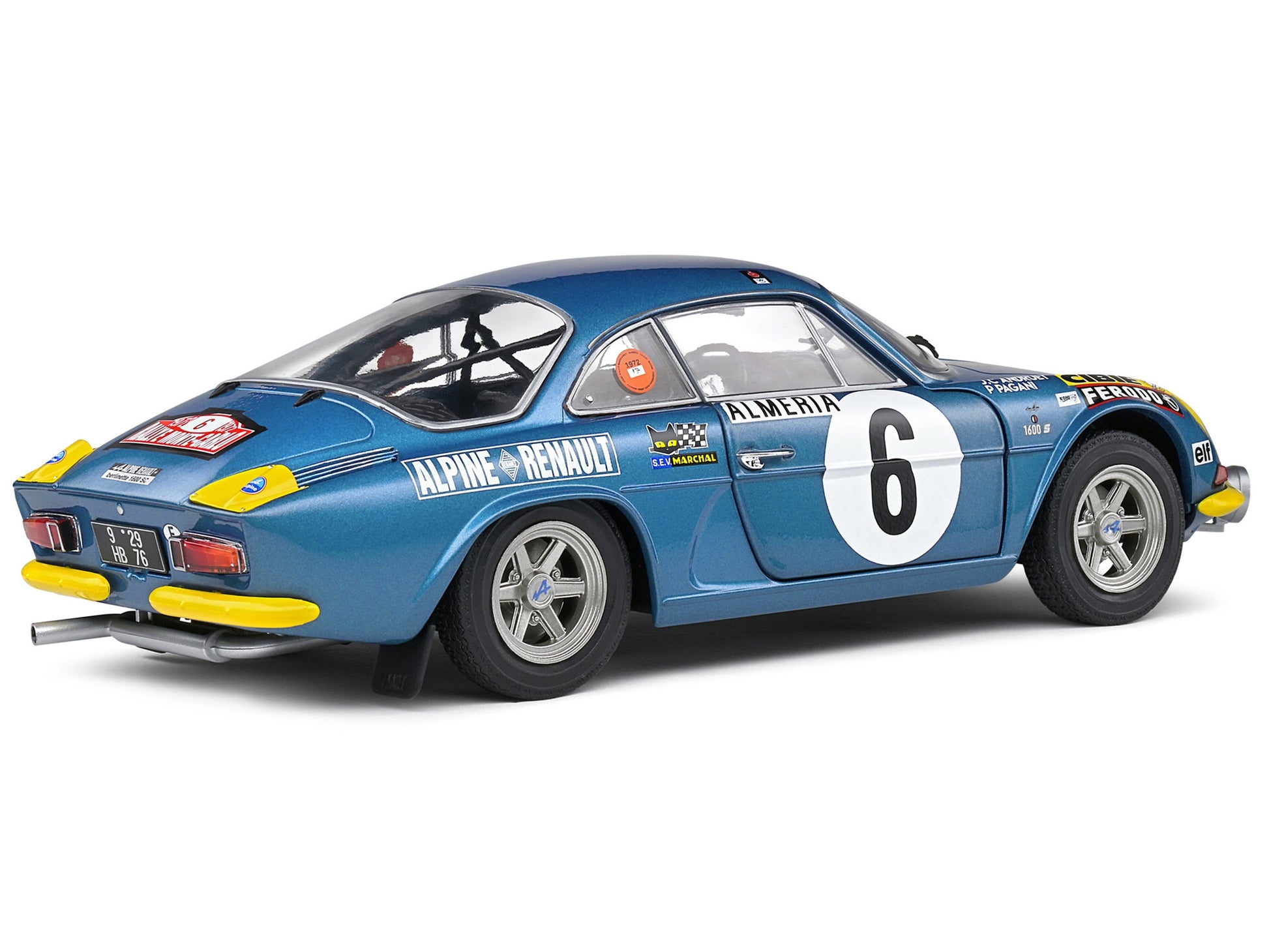 Alpine A110 1600S #6 Jean-Claude Andruet - Pierre Pagani "Rallye - Premium Rally Models from Solido - Just $117.99! Shop now at Rapidvehicles