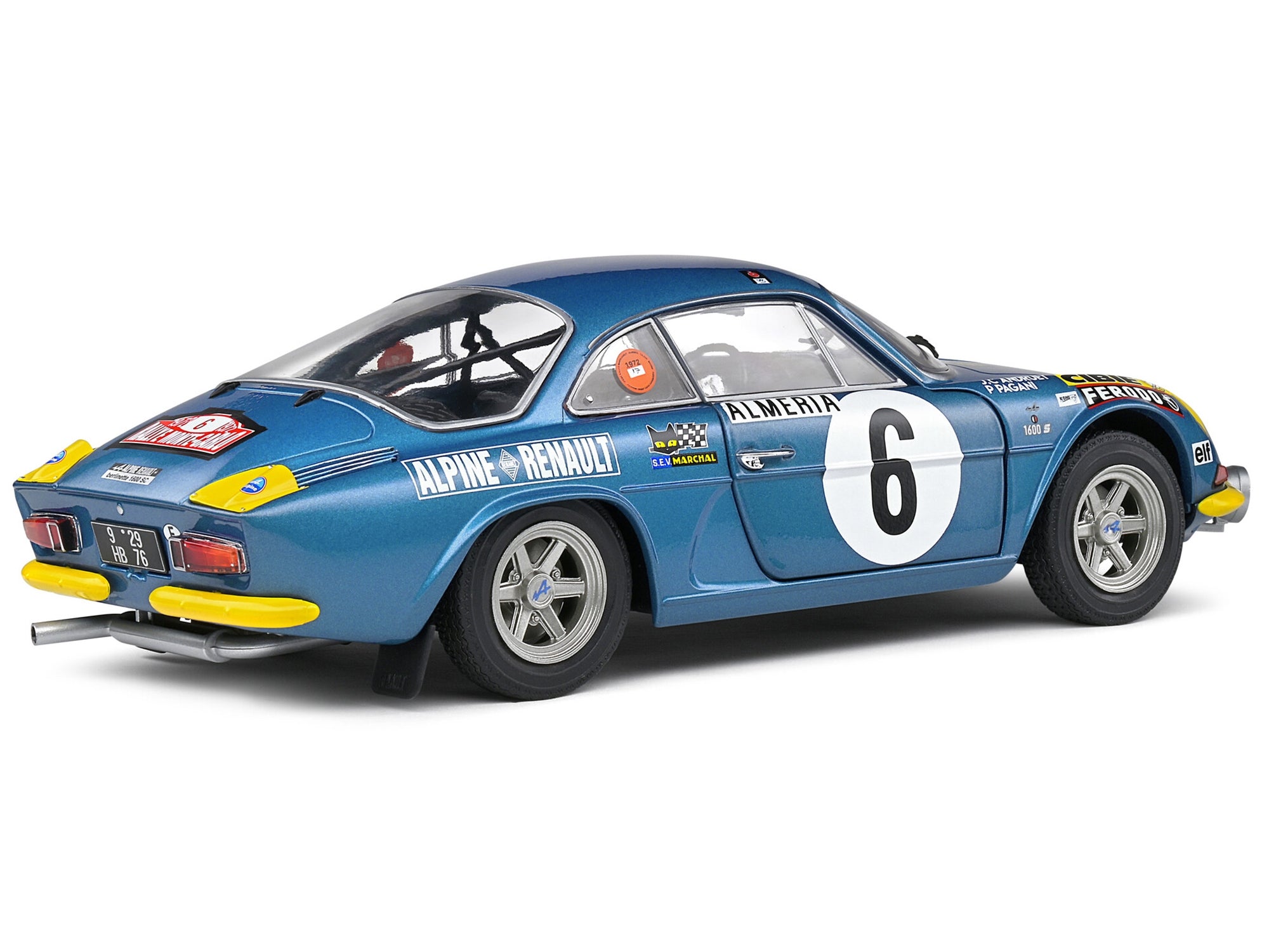 Alpine A110 1600S #6 Jean-Claude Andruet - Pierre Pagani "Rallye Montecarlo" (1972) "Competition" Series 1/18 Diecast Model Car by Solido - Premium Rally Models from Solido - Just $95.99! Shop now at Rapidvehicles