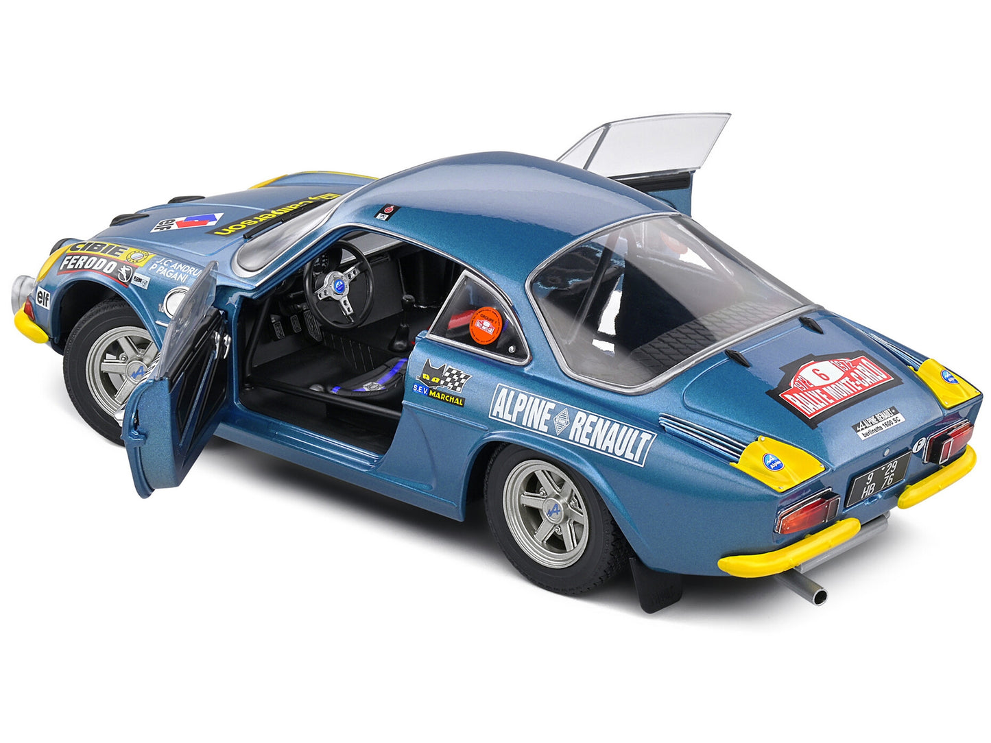 Alpine A110 1600S #6 Jean-Claude Andruet - Pierre Pagani "Rallye - Premium Rally Models from Solido - Just $117.99! Shop now at Rapidvehicles