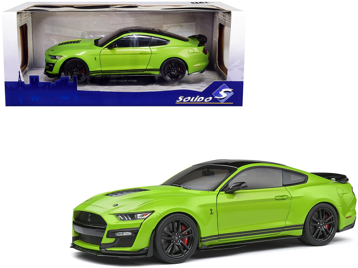 2020 Ford Mustang Shelby GT500 Grabber Lime Green Metallic with - Premium Mustang Models from Solido - Just $76.49! Shop now at Rapidvehicles