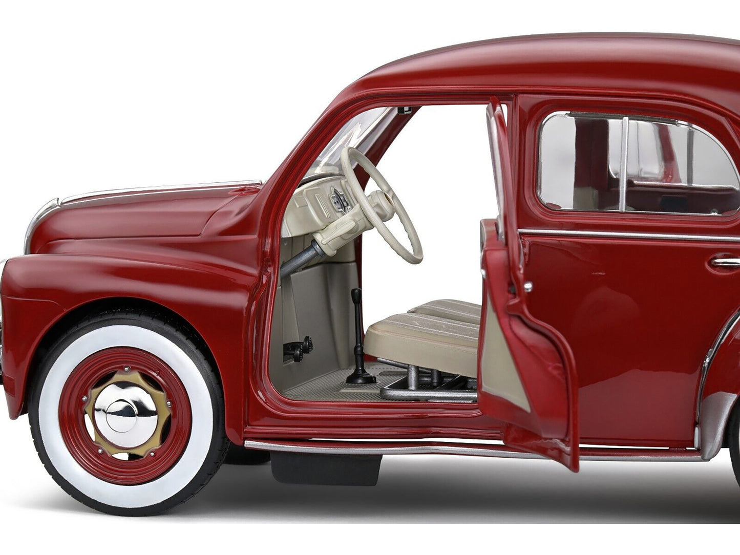 1956 Renault 4CV Red 1/18 Diecast Model Car by Solido - Premium Renault Models from Solido - Just $101.99! Shop now at Rapidvehicles