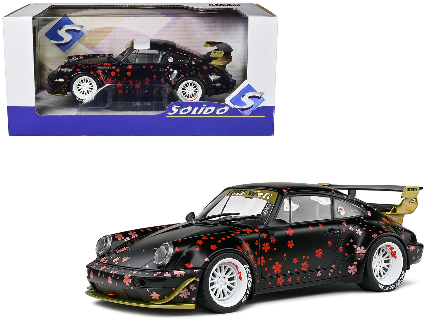 2021 RWB Aoki Matt Black with Cherry Blossom Graphics "Rauh