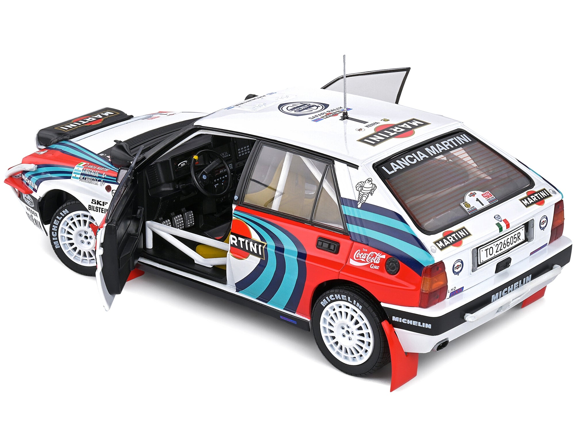 Lancia Delta HF Integrale #1 Jorge Recalde - Martin Christie 3rd Place "Safari Rallye Kenya" (1991) "Competition" Series 1/18 Diecast Model Car by Solido