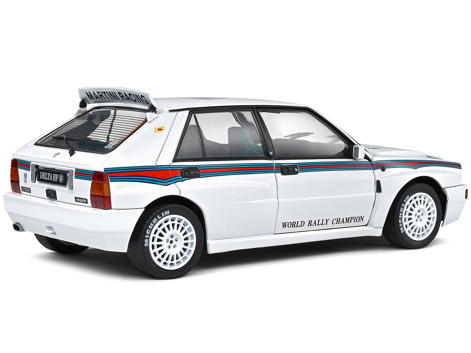 1992 Lancia Delta HF Integrale Evo 1 Martini 6 White with Blue and Red Stripes "World Rally Champion - Martini Racing" 1/18 Diecast Model Car by Solido - Premium Rally Models from Solido - Just $87.99! Shop now at Rapidvehicles