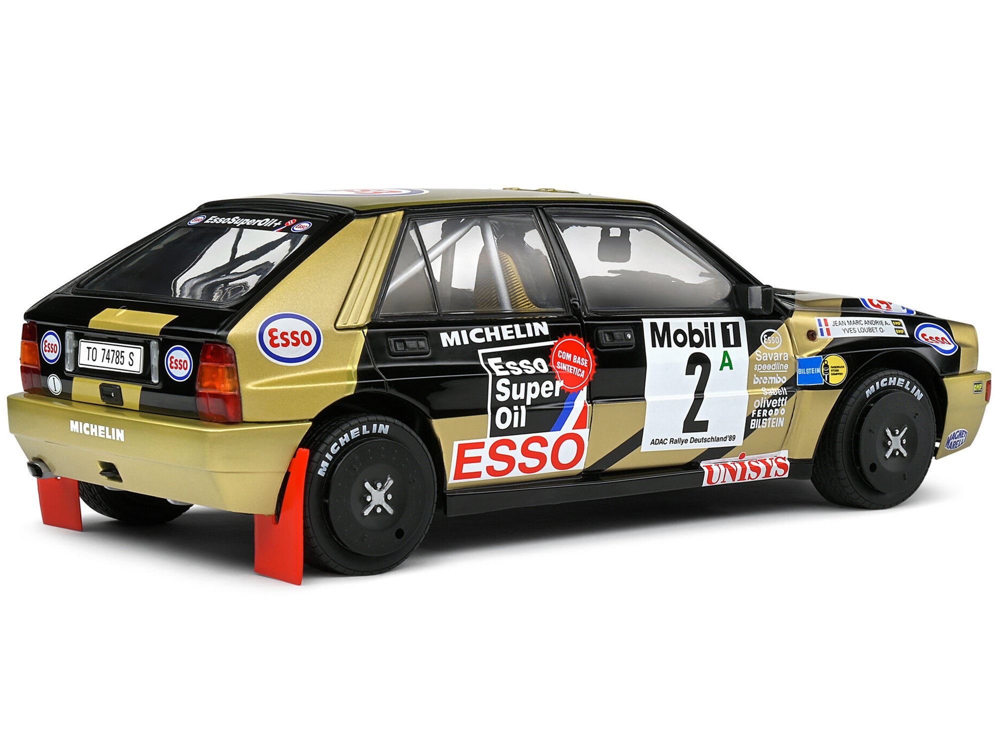 Lancia Delta HF Integrale #2 Yves Loubet - Jean-Marc Andrie 3rd Place "ADAC Rallye Deutschland" (1989) "Competition" Series 1/18 Diecast Model Car by Solido - Premium Rally Models from Solido - Just $100.99! Shop now at Rapidvehicles