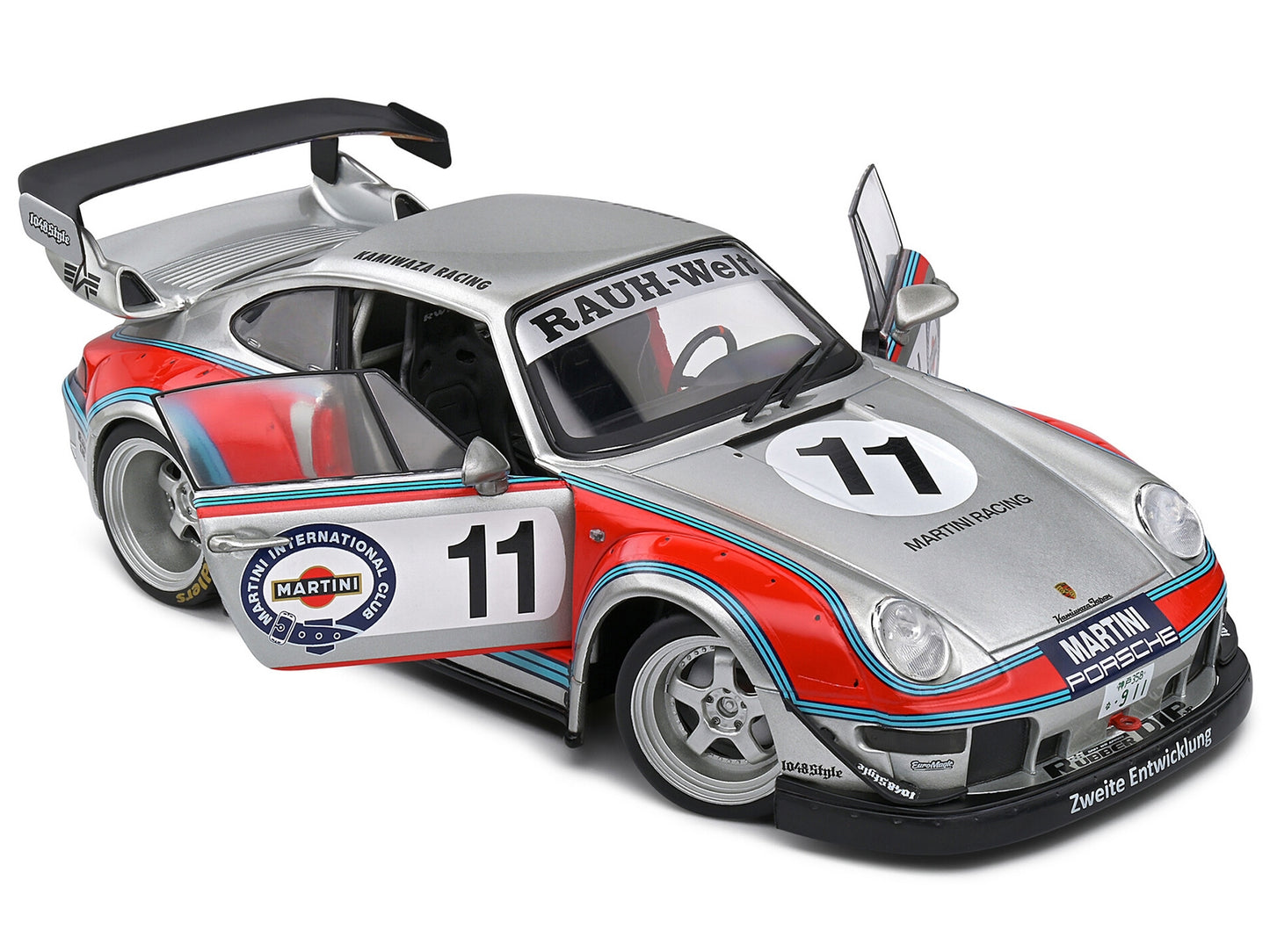 2020 RWB Bodykit #11 "Martini-Kamiwaza Racing" Silver Metallic - Premium Other from Solido - Just $118.99! Shop now at Rapidvehicles