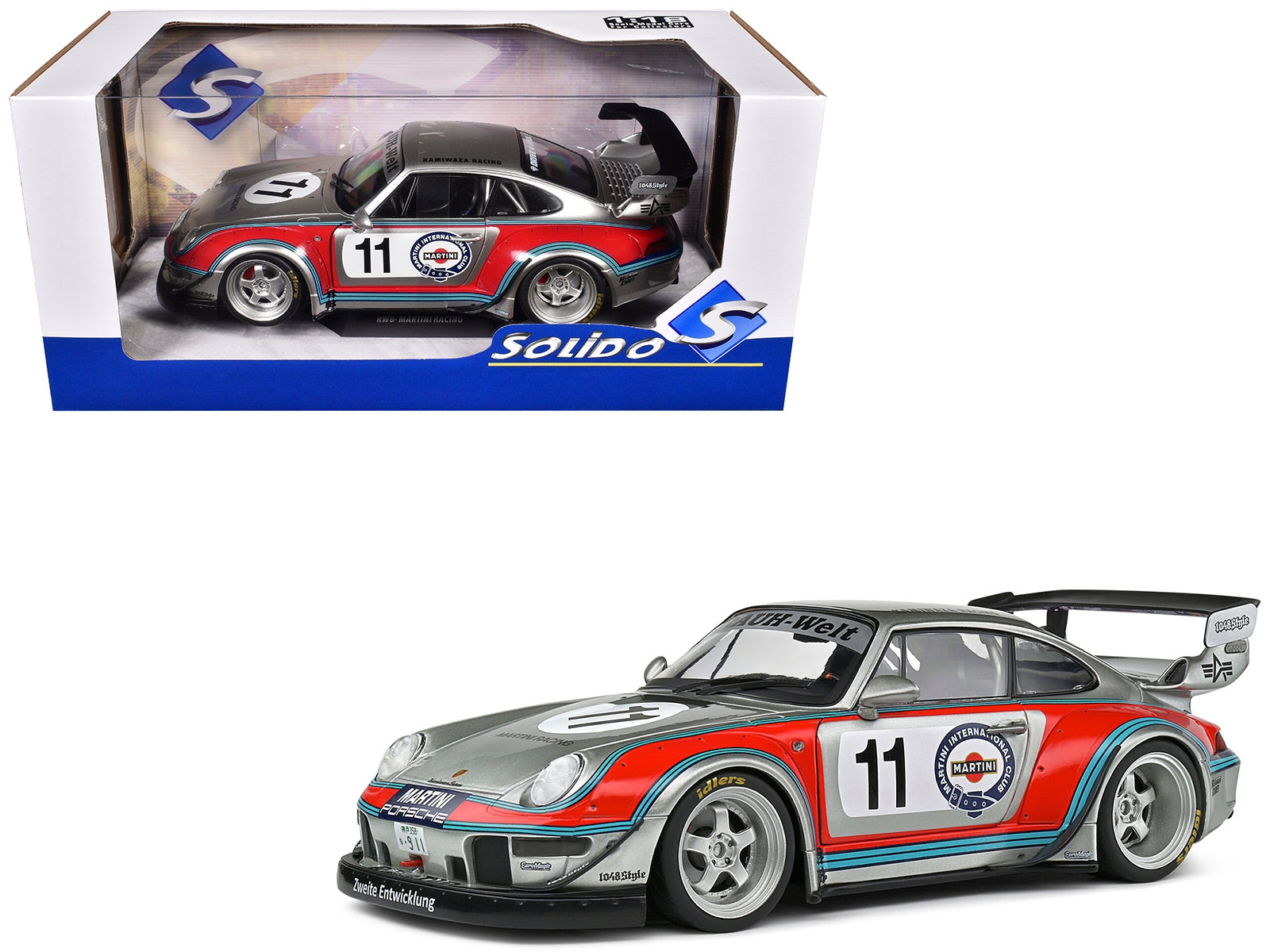 2020 RWB Bodykit #11 "Martini-Kamiwaza Racing" Silver Metallic - Premium Other from Solido - Just $118.99! Shop now at Rapidvehicles