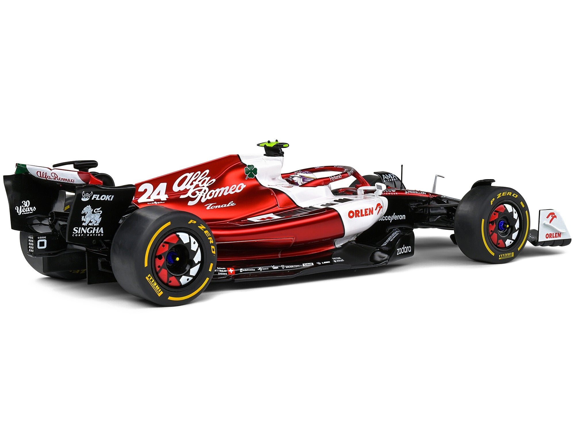 Alfa Romeo C42 #24 Zhou Guanyu Formula One F1 "Canada GP" (2022) "Competition" Series 1/18 Diecast Model Car by Solido - Premium Formula 1 Models from Solido - Just $95.99! Shop now at Rapidvehicles