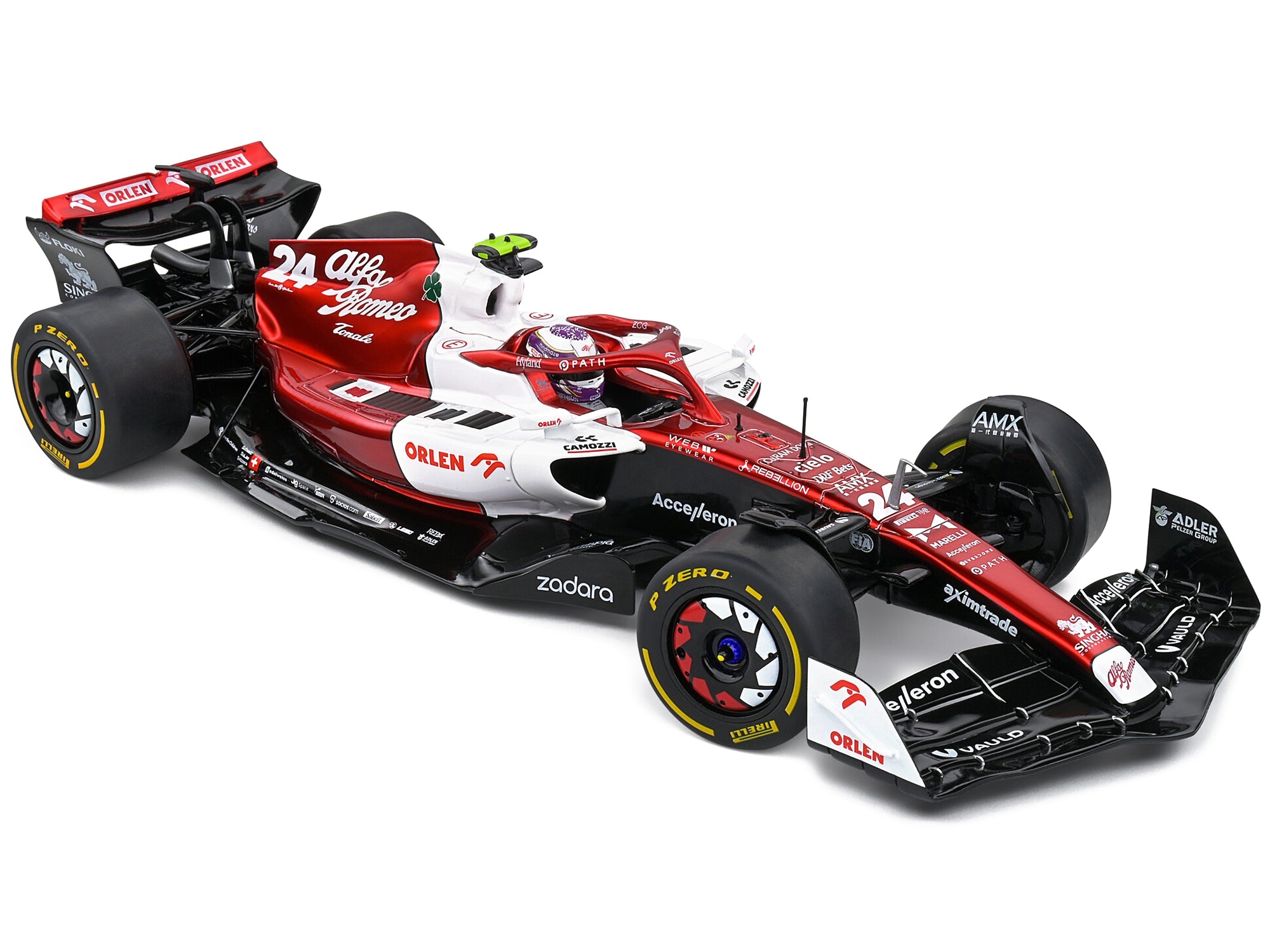 Alfa Romeo C42 #24 Zhou Guanyu Formula One F1 "Canada GP" (2022) "Competition" Series 1/18 Diecast Model Car by Solido - Premium Formula 1 Models from Solido - Just $95.99! Shop now at Rapidvehicles