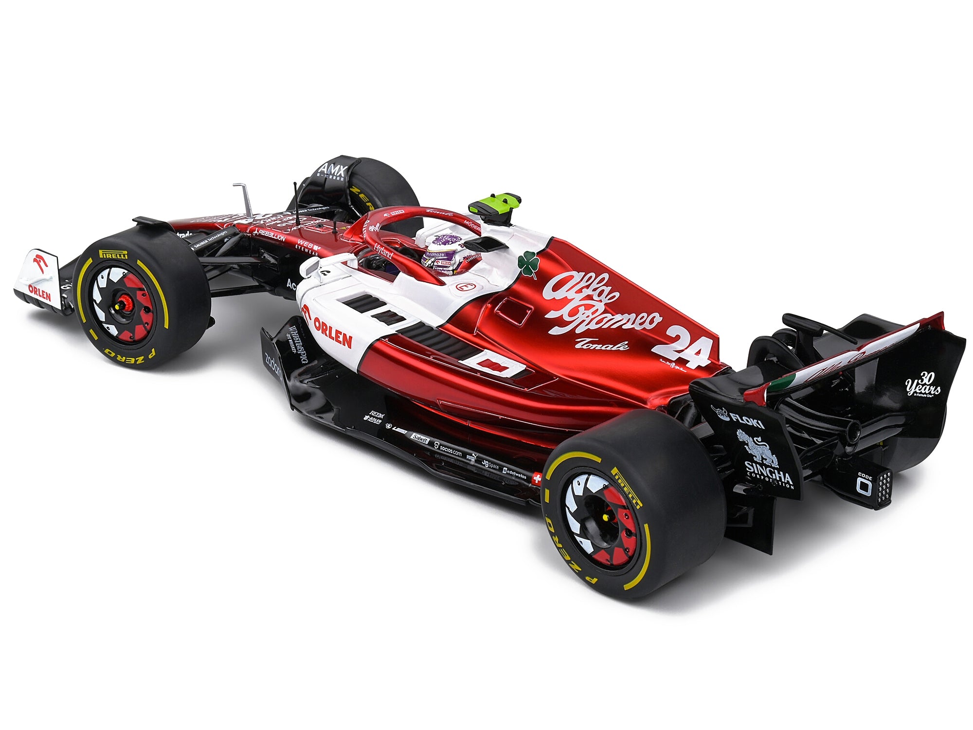 Alfa Romeo C42 #24 Zhou Guanyu Formula One F1 "Canada GP" (2022) "Competition" Series 1/18 Diecast Model Car by Solido - Premium Formula 1 Models from Solido - Just $95.99! Shop now at Rapidvehicles