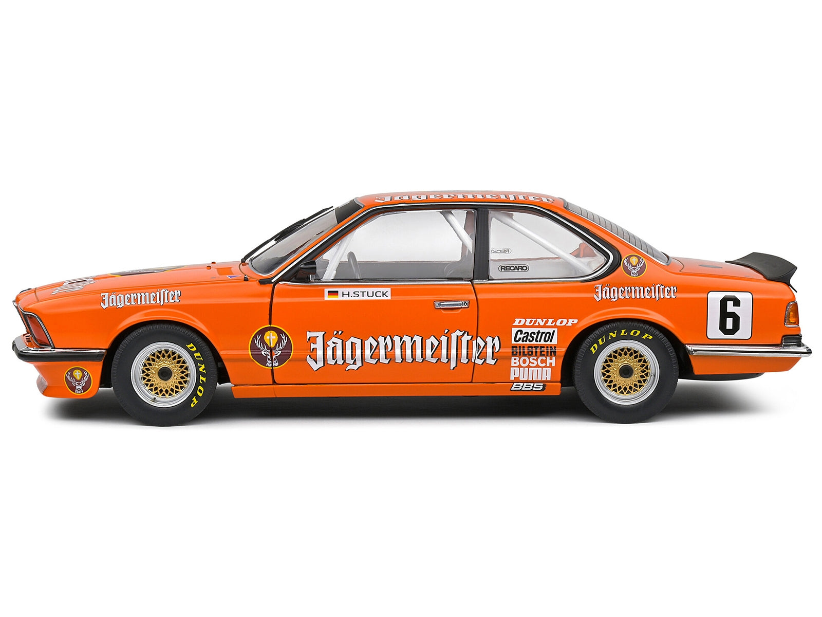 BMW 635 CSI (E24) #6 Hans-Joachim Stuck "Jagermeister" "European Touring Car Championship" (1984) "Competition" Series 1/18 Diecast Model Car by Solido - Premium BMW Models from Solido - Just $100.99! Shop now at Rapidvehicles