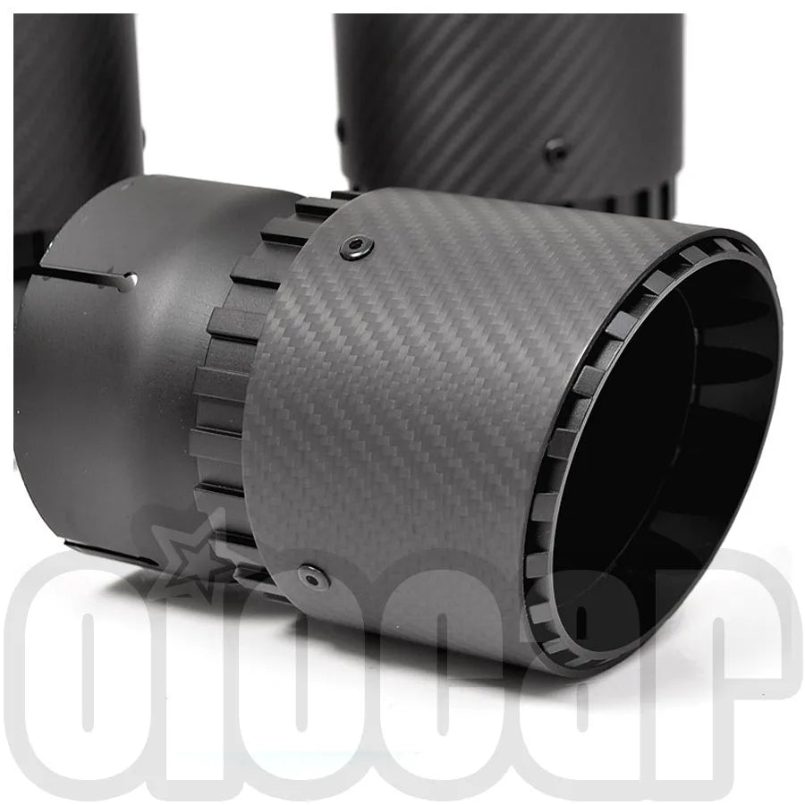 OIOMOTORS GT Style Pre-preg Dry Carbon Fibre Exhaust Tips for BMW F95 X5M F96 X6M