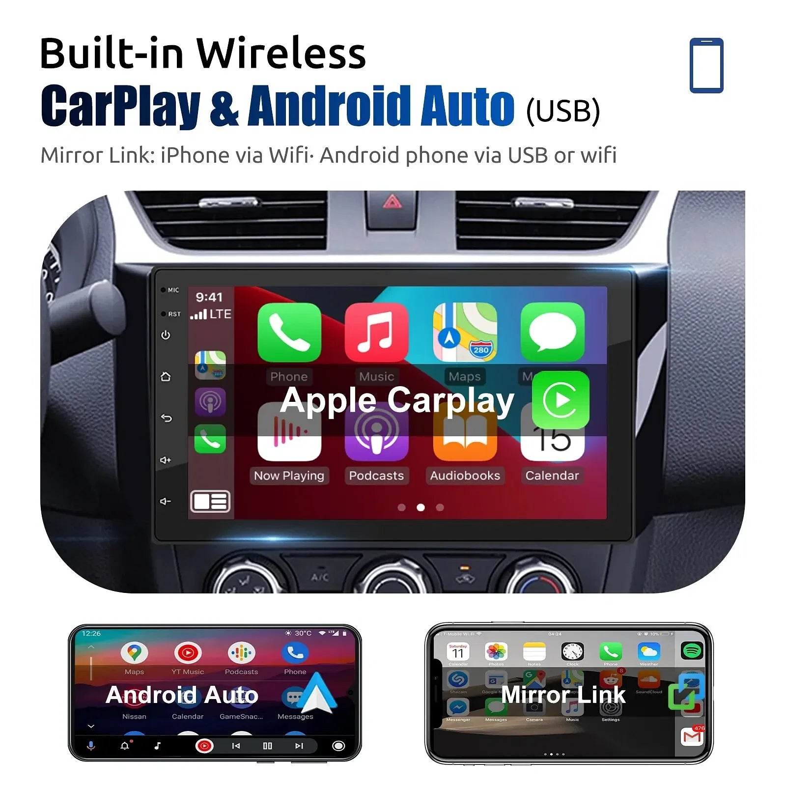 Color: Black, Ships From: CHINA - ?ESSGOO Car Radio 2 Din 7"/9"/10" Carplay Auto Android 13 Mp5 Universal WIFI GPS Car Radio Multimedia Video Player FM Car Stereo - Premium Car Electronics from ESSGOO - Just $90.63! Shop now at Rapidvehicles