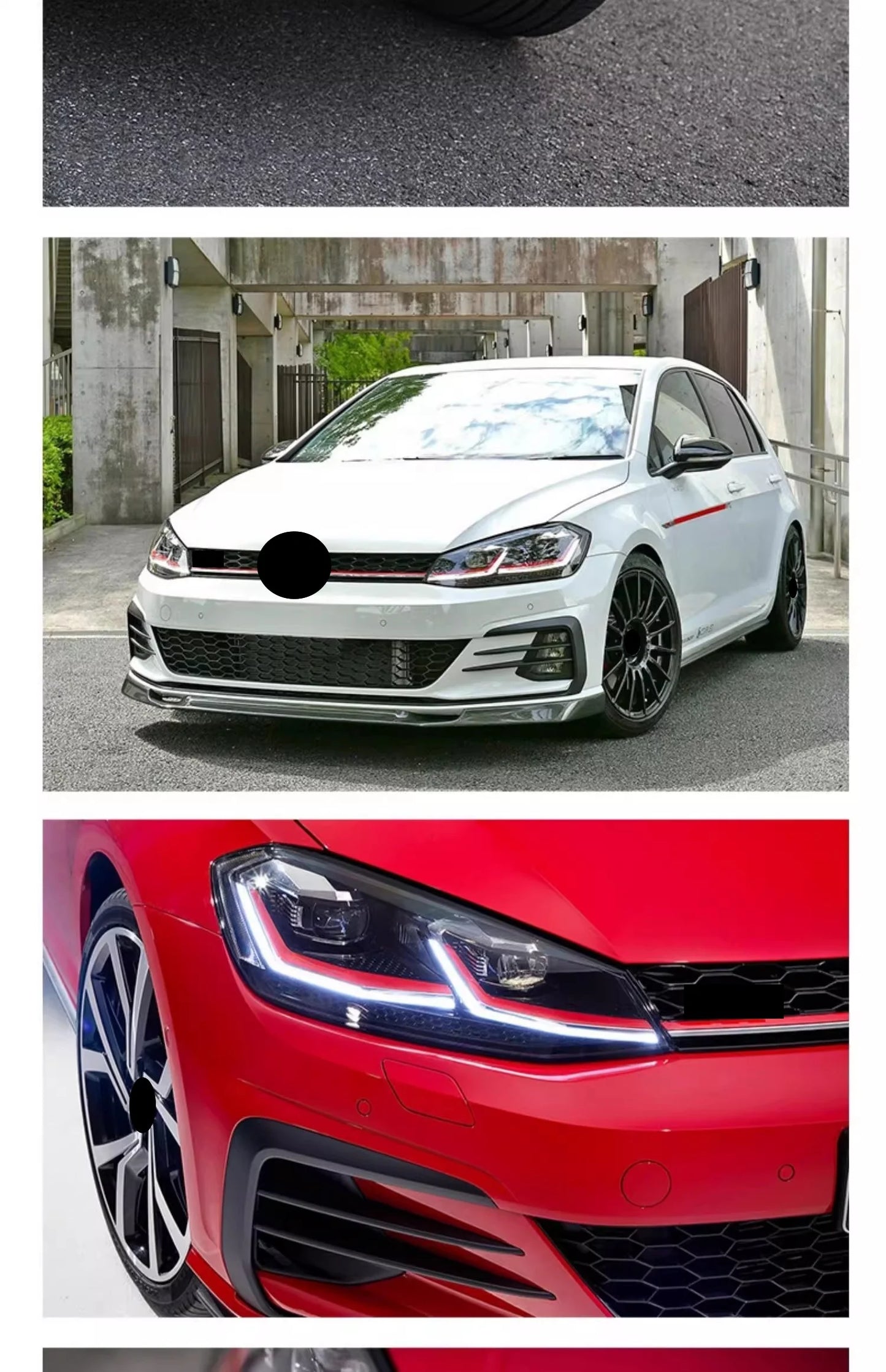 Headlight for Volkswagen vw Golf 7.5 14-20 Modified LED Head Lamp Dynamic Signal Lens Automotive Accessories