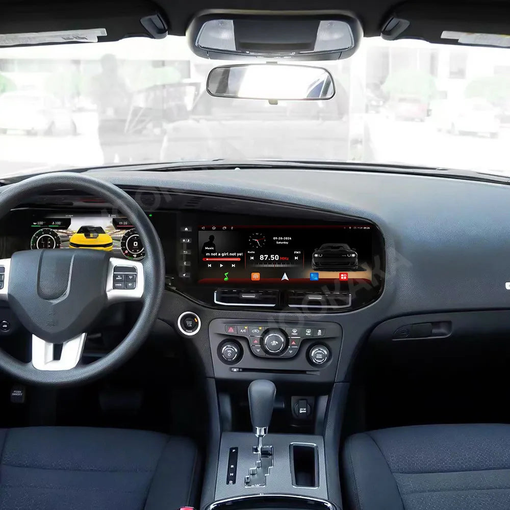 12.3inch Android 13 Touch Screen 8+256GB Car Stereo For Dodge Charger 2011-2019 Car Radio Player GPS Navigation CarPlay HeadUnit