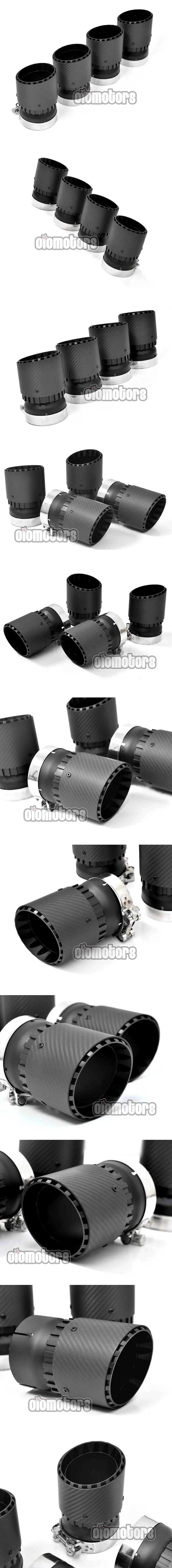 OIOMOTORS GT Style Pre-preg Dry Carbon Fibre Exhaust Tips for BMW F95 X5M F96 X6M