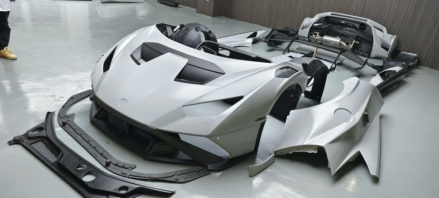 Auto Body Kit Bumper for Lamborghini Huracan LP580 LP610 EVO Retrofit Upgrade New STO Surround Kit 1:1 Development