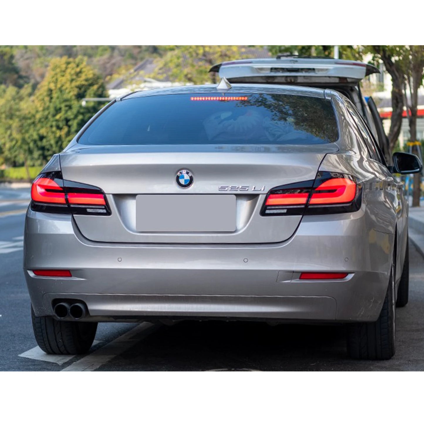 LED Tail Lights Assembly for BMW F10 M5 5-Series Saloon 2009-2016 Sequential Blinker Dynamic Animation Black Rear Lamps Assembly