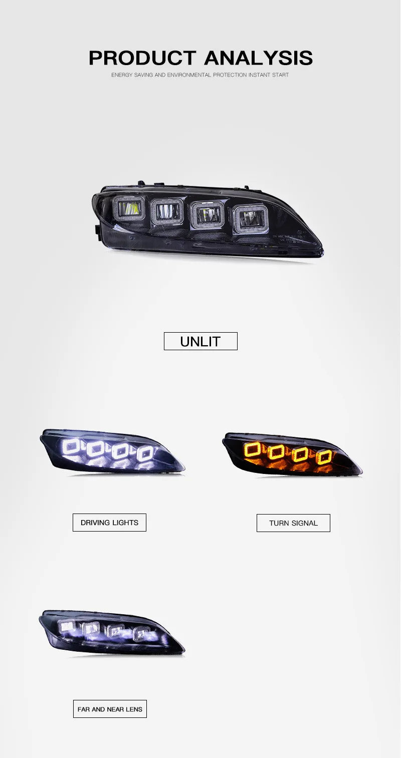 Full LED Dynamic Flow Headlamp Upgrade Bugatti Headlight Assembly Head Light For Mazda 6