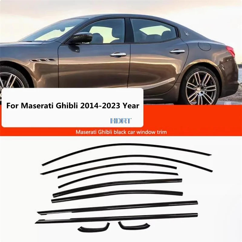 Car Styling Accessories For Maserati Levante M161 Ghibli M157 Quattroporte M156 2013-2023 Window Molding Glass Side Trim Strip